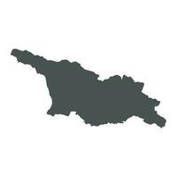 Georgia Vektor Karte. schwarz Symbol auf Weiß Hintergrund.