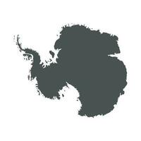 antarctica vektor Karta. svart ikon på vit bakgrund.