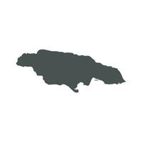 Jamaika Vektor Karte. schwarz Symbol auf Weiß Hintergrund.