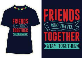 Freundschaft Tag T-Shirt Design vektor