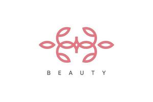 Schönheit Logo Design mit modern Stil vektor