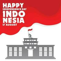 Unabhängigkeit Tag Indonesien Vektor