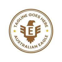 australisch e Jahrgang retro Adler Symbol Emblem Vorlage Design. Design Logos vektor