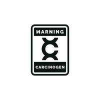 carcinogen varning varning symbol design vektor