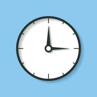 realistisch Uhr Countdown Symbol im eben Stil. Zeit Chronometer Vektor Illustration auf Weiß isoliert Hintergrund. Uhr Geschäft Konzept.