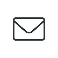 Mail Briefumschlag Symbol im eben Stil. erhalten Email Brief Spam Vektor Illustration auf Weiß isoliert Hintergrund. Mail Kommunikation Geschäft Konzept.