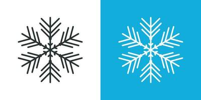 Schneeflocke Symbol im eben Stil. Schnee Flocke Winter Vektor Illustration auf isoliert Hintergrund. Weihnachten Schneefall Ornament Geschäft Konzept.