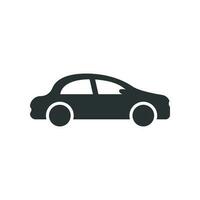 bil ikon i platt stil. bil bil vektor illustration på vit isolerat bakgrund. bil företag begrepp.