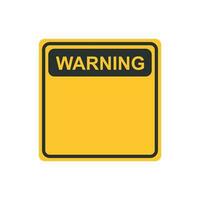 varning, varning tecken ikon i platt stil. fara larm vektor illustration på vit isolerat bakgrund. varna risk företag begrepp.