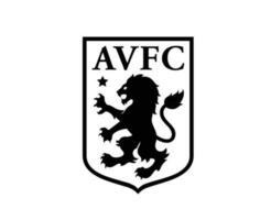 aston villa klubb logotyp svart symbol premiärminister liga fotboll abstrakt design vektor illustration