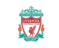 liverpool klubb logotyp symbol premiärminister liga fotboll abstrakt design vektor illustration