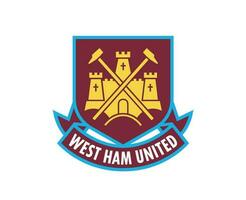 väst skinka förenad klubb symbol logotyp premiärminister liga fotboll abstrakt design vektor illustration
