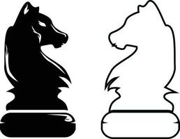 Schach Stück Symbole Vektor Illustration