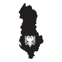 Albanien Karte Symbol vektor