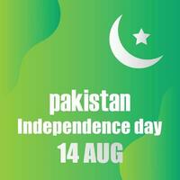 14 aug oberoende dag av pakistan vektor