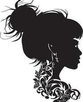Frauen Gesicht tätowieren Design Illustration Vektor Kunst