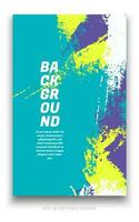 abstrakt grunge bakgrund omslag design med borsta stroke begrepp. design element för affischer, tidningar, bok täcker, broschyr mall, flygblad, presentation. vektor
