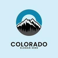 Colorado Linie Kunst Design Logo Illustration Symbol vektor