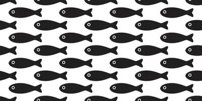 Fisch nahtlos Muster Vektor Lachs Schal isoliert Thunfisch Delfin Hai Wal Ozean Meer Karikatur wiederholen Hintergrund Fliese Hintergrund