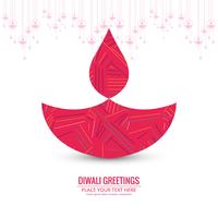 Kreativ färgstark festivalfestival för lycklig diwali design vektor