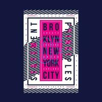 brooklyn ny york stad grafisk design, typografi vektor, illustration, för skriva ut t skjorta, Häftigt modern stil vektor