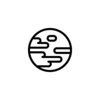 planet ikon tecken symbol vektor