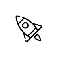 Rakete Symbol Zeichen Symbol Vektor