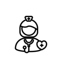 Krankenschwester Symbol Zeichen Symbol Vektor