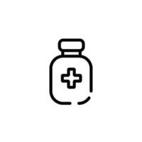 Medizin Flasche Zeichen Symbol Vektor