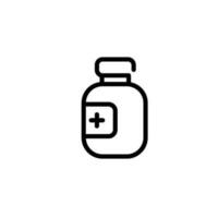 Medizin Flasche Zeichen Symbol Vektor