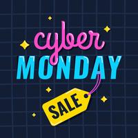 Cyber ​​Monday-Social-Media-Beitrag vektor