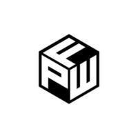 pwf Brief Logo Design im Illustration. Vektor Logo, Kalligraphie Designs zum Logo, Poster, Einladung, usw.