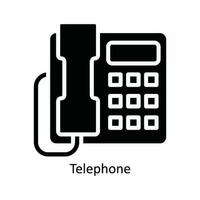 Telefon Vektor solide Symbol Design Illustration. Küche und Zuhause Symbol auf Weiß Hintergrund eps 10 Datei