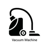Vakuum maskin vektor fast ikon design illustration. kök och Hem symbol på vit bakgrund eps 10 fil