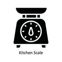 kök skala vektor fast ikon design illustration. kök och Hem symbol på vit bakgrund eps 10 fil