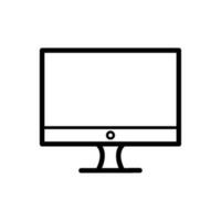 Monitor Symbol zum Grafik und Netz Design, Gerät Symbol vektor