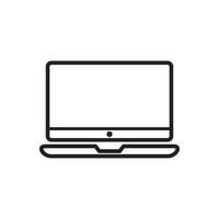 Laptop Symbol zum Grafik und Netz Design, Gerät Symbol vektor