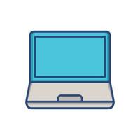 Laptop Symbol zum Grafik und Netz Design, Gerät Symbol vektor