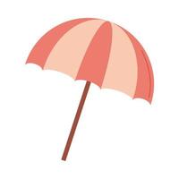 resor semester strand paraply skydd isolerad vektor ikon