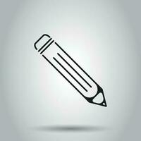 Bleistift Symbol. Vektor Illustration auf isoliert Hintergrund. Geschäft Konzept Bleistift Piktogramm.