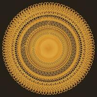 Sonnenblume Mandala Design, runden dekorativ Ornament, Farbe Blumen- Muster, Illustration, Spitze Schneeflocke Textur, können Sein benutzt zum Stoff, Hintergrund, tätowieren oder Verpackung vektor