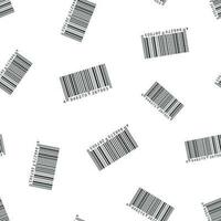 Barcode Produkt Verteilung Symbol nahtlos Muster Hintergrund. Geschäft Konzept Vektor Illustration. Barcode Symbol Muster.