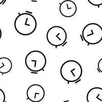 Uhr Timer Symbol nahtlos Muster Hintergrund. Geschäft Konzept Vektor Illustration. Zeit Alarm Stoppuhr Uhr Symbol Muster.