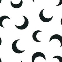 Nachtzeit Mond Symbol nahtlos Muster Hintergrund. Geschäft Konzept Vektor Illustration. Mond Symbol Muster.