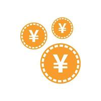 Yen, Yuan Geld Währung Vektor Symbol im eben Stil. Yen Münze Symbol Illustration auf Weiß isoliert Hintergrund. Asien Geld Geschäft Konzept.