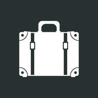 Koffer eben Vektor Illustration auf Weiß Hintergrund. Fall zum Tourismus, Reise, Reise, Tour, Reise, Sommer- Urlaub.
