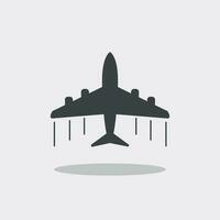 Flugzeug Symbol. Flugzeug eben Vektor Illustration