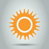 Sonne Vektor Symbol. Sommer- Sonnenschein Illustration Piktogramm. Sonne Sonnenlicht Konzept.