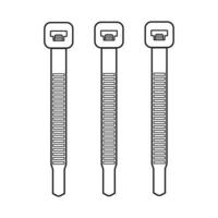 kabel- band. vektor illustration översikt ikon isolerat på vit bakgrund. redigerbar stroke.