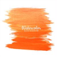 Abstrakt orange färgrik akvarell elegant slagdesign vektor